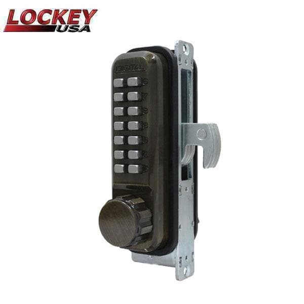 Lockey: 2950 Narrow-Stile Mechanical Keypad Keyless Hook Bolt